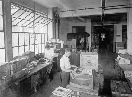 American Red Cross, Bush terminal where all chapters send finished work to be shipped. ca.  between 1910 and 1920