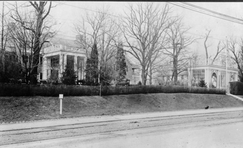 Chevy Chase Club, with road in foreground, Chevy Chase, Maryland ca. 1909