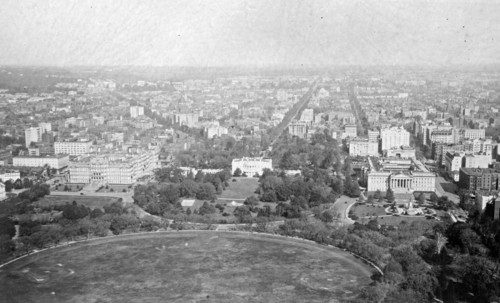 View of Washington D.C. from the Washington Monument ca. between 1909 and 1920