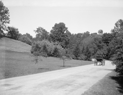 Carraige traversing through National Zoo Park ca. between 1909 and 1923