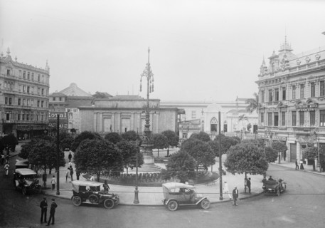 Early 20th century street scene in Rio de Janeiro Brazil ca. between 1909 and 1919
