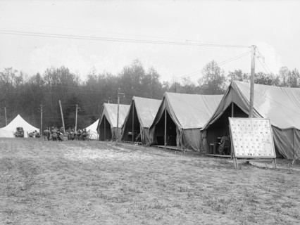 Tents set up at the National Women's Defense League Camp ca. between 1909 and 1940