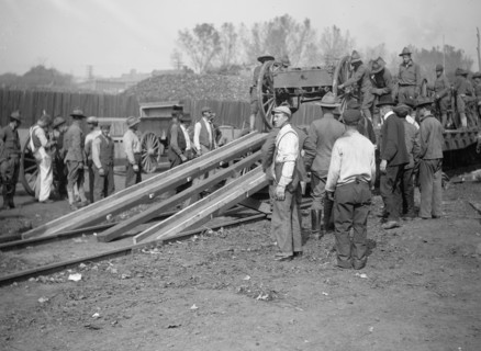 U.S. Army, transportation of equipment & troops unloading equipment between 1909 and 1940