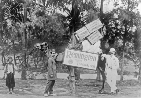 American typewriter salesman for Remington typewriters in Beluchistan (modern day Pakistan) ca. between 1909 and 1920