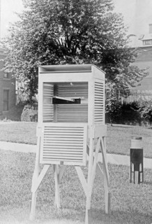 U.S. Weather Bureau observes Egypt rain gauge ca. between 1909 and 1920