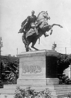 Equestrian statue of Simon Bolivar ca. between 1909 and 1920