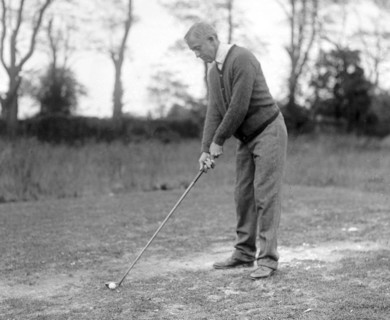 Rep. Slemp of VA playing golf ca.  between 1918 and 1920