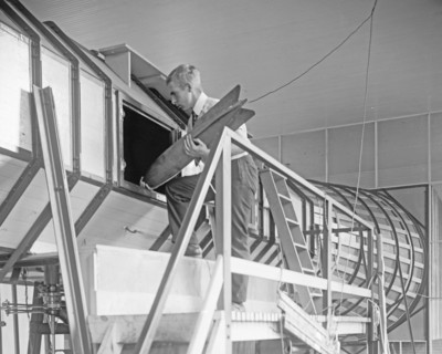 Wind tunnel, Bureau of Standards ca.  between 1918 and 1921
