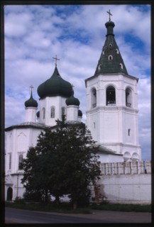 Trinity Monastery, Church of Saints Peter and Paul, with bell tower (1727-55), northeast view, Tiumen', Russia 1999.