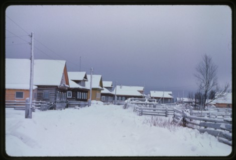 Log houses (19th-20th centuries), Izhma village, Russia 1998.