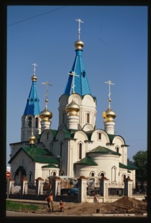 Cathedral of the Intercession (new), (1999-2002), southeast view, Blagoveshchensk, Russia; 2002