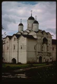 St. Cyril (Kirill)-Belozersk Monastery, Church of the Transfiguration over the Water Gate (1595), northeast view, Kirillov, Russia 1991.