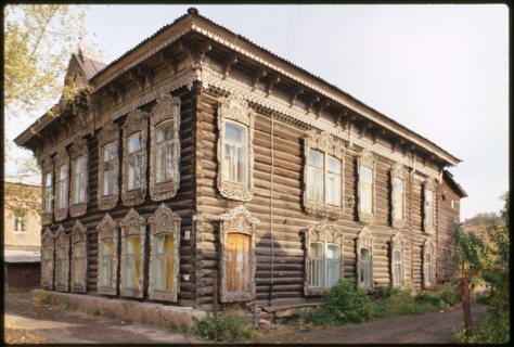 Wooden house, Tatarskaia Street #40 (around 1900), Tomsk, Russia; 1999