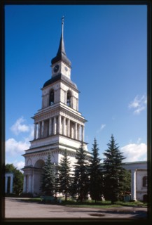Bell tower of Church of the Transfiguration of the Savior (1823), Slobodskoi, Russia 1999.
