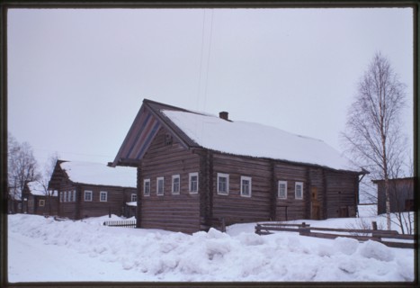 Log houses (late 19th century), Oshevensk, Russia 1998.