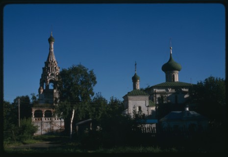 Church of the Nativity of Christ (1644), and bell tower, south facade, Yaroslavl, Russia; 1997