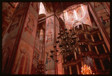 Cathedral of St. Sophia (1568-70), interior, east view, Vologda, Russia 1996.
