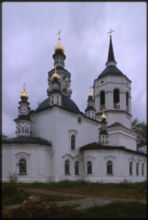 Church of the Kazan Icon of the Mother of God (formerly of Bogoroditse-Alekseevskii Monastery) (1767-1789), northeast view, Tomsk, Russia; 1999