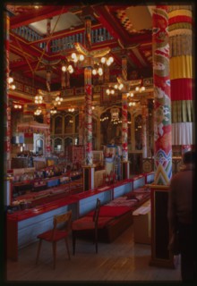 Ivolginsk Buddhist Datsan, main temple, interior, Ivolga, Russia; 2000