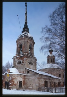Church at Sloboda village (late 18th century), southwest view, Vologda, Russia 2000.