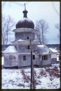 Log Church of Elijah the Prophet (1732), north view, Rostovskoe, Russia 1999.