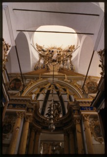 Cathedral of the Transfiguration (1668-70s), interior, icon screen, Belozersk, Russia; 1998