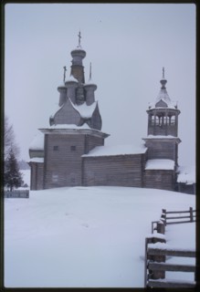 Church of the Hodigitria Icon of the Virgin (1763), north view, Kimzha, Russia; 2000