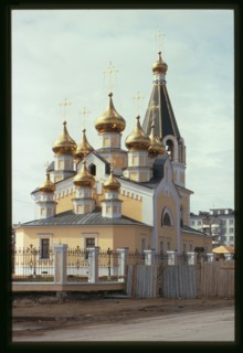 Church of the Transfiguration, (1845), northeast view, Yakutsk, Russia; 2002