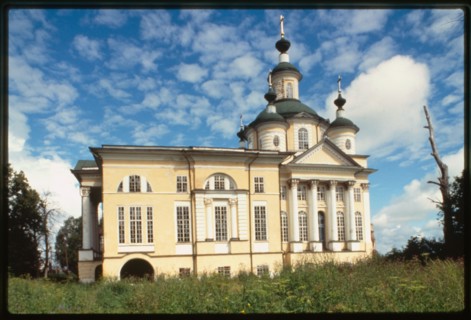 Spaso-Sumorin Monastery, Church of the Ascension (1796-1801 and 1825), south facade, Tot'ma, Russia 1996.