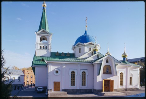 Cathedral of the Ascension (rebuilt 1990s), south facade, Novosibirsk, Russia 1999.