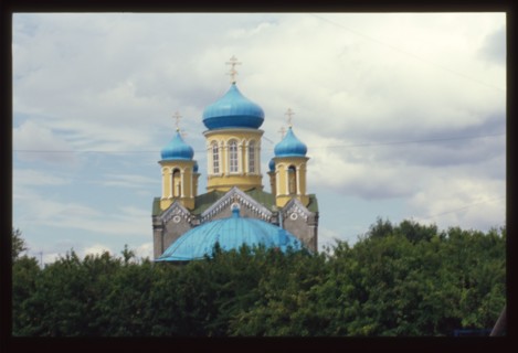 Cathedral of Saint Nicholas (1875), east view, Verkhneural'sk, Russia; 2003