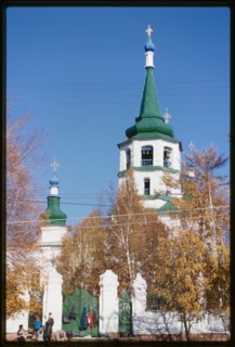 Church of the Elevation of the Cross (1747-58), west view, Irkutsk, Russia; 1999