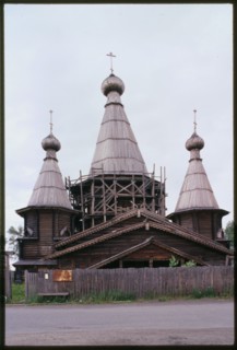 Cathedral of the Dormition (1711-1717), west facade, Kem, Russia; 2000