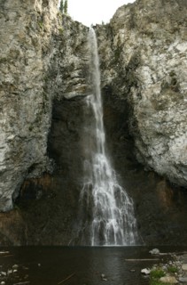 Fairy Falls in Yellowstone National Park; Date: 28 July 2009
