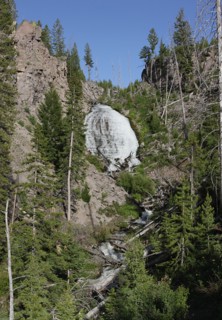 Wraith Falls on Lupine Creek in Yellowstone National Park; Date: 12 June 2014