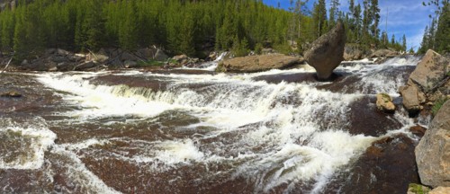 Rapids on the Gibbon River in Yellowstone National Park; Date: 6 June 2015