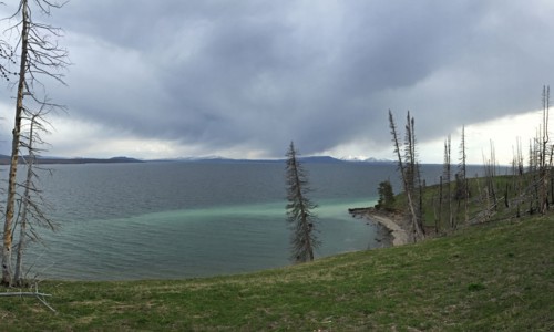 Yellowstone Lake in Yellowstone National Park; Date: 13 May 2015