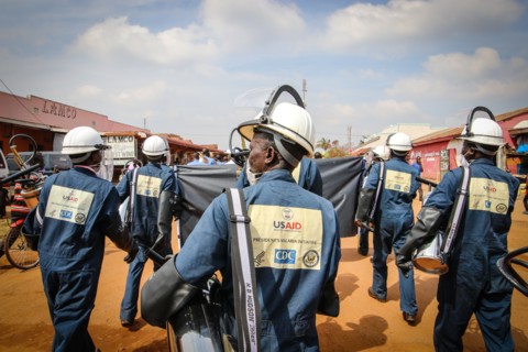 USAID workers participate in Indoor Residual Spraying activities which have protected almost 7 million Ugandans from malaria, and contributed to reducing malaria infection rates in targeted districts ...