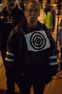 Protest outside Dallas police HQ after fifteen attacks, robberies against LGBT community, Dallas, USA (November 22, 2015)