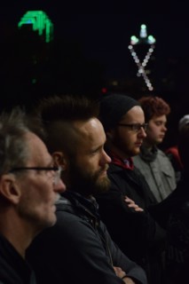 Protest outside Dallas police HQ after fifteen attacks, robberies against LGBT community, Dallas, USA (November 22, 2015)