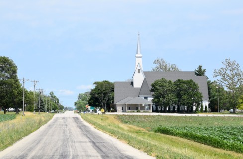 St. Paul's Lutheran Church in farming community of Woodworth, Illinois