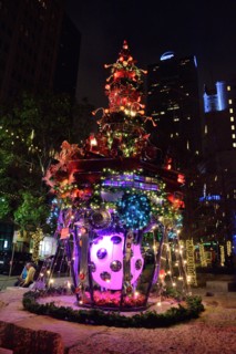 A unique Christmas decoration in downtown Dallas, TX