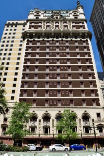 The Adolphus Hotel building in downtown Dallas, Texas