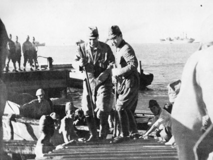 General Homma landing on Luzon, 1941