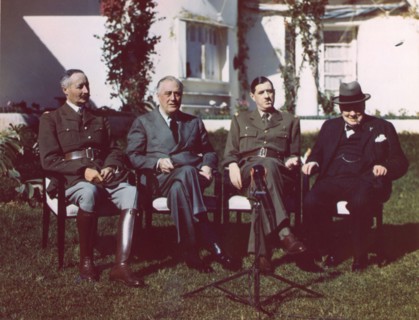 President Franklin D. Roosevelt with high ranking officials