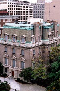 An elevated exterior view of the Soviet Embassy building