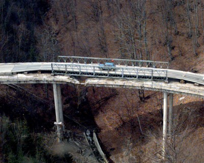 The Komar Bridge in Bosnia