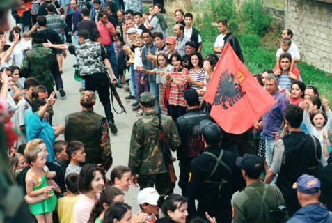 Members of the local KLA, Kosovo Liberation Army