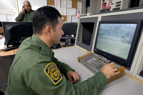 South Texas Border Patrol Agent Monitors Border Activity with RVS