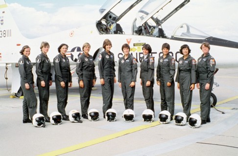 The first 10 female officers to graduate
